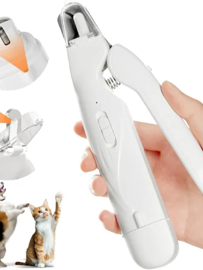Pet Nail Clippers Grinder LED Lights