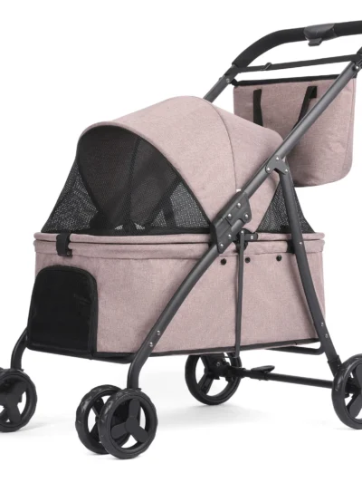 Foldable Dog Cat Stroller Portable